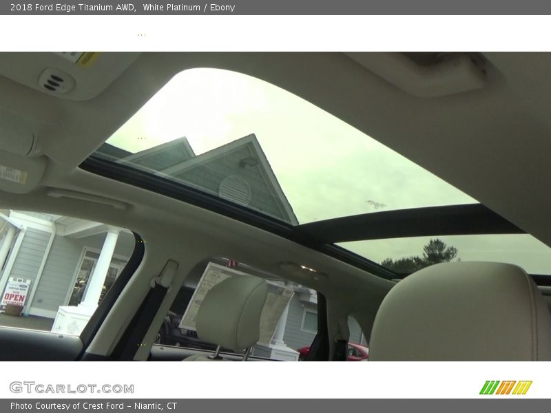 White Platinum / Ebony 2018 Ford Edge Titanium AWD