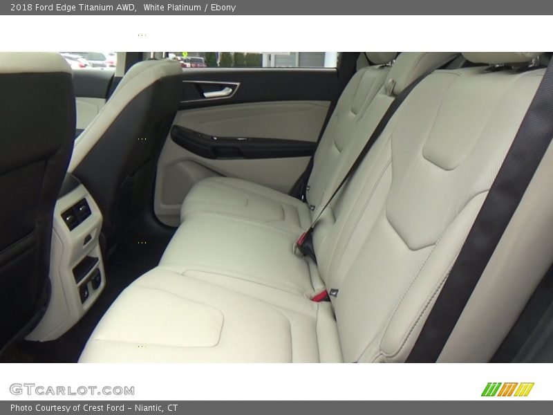 White Platinum / Ebony 2018 Ford Edge Titanium AWD