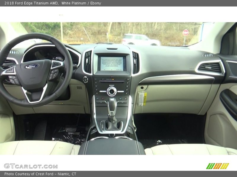 White Platinum / Ebony 2018 Ford Edge Titanium AWD