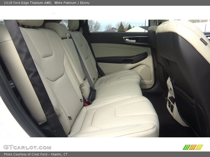 White Platinum / Ebony 2018 Ford Edge Titanium AWD