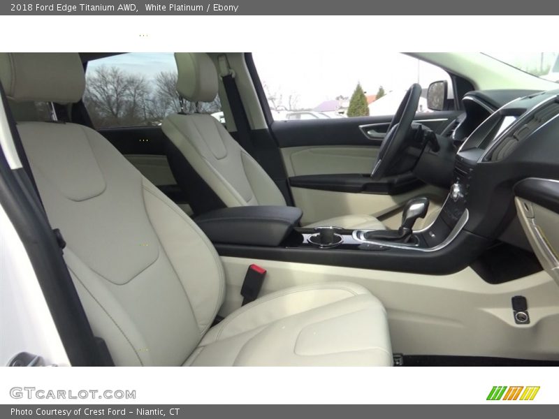 White Platinum / Ebony 2018 Ford Edge Titanium AWD