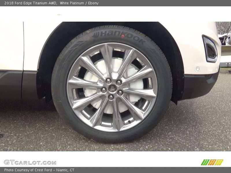 White Platinum / Ebony 2018 Ford Edge Titanium AWD