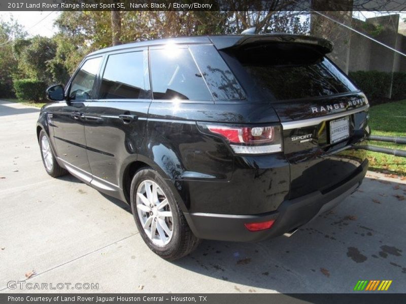 Narvik Black / Ebony/Ebony 2017 Land Rover Range Rover Sport SE