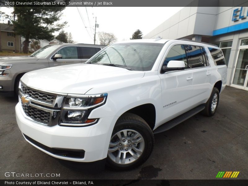Summit White / Jet Black 2018 Chevrolet Suburban LS 4WD
