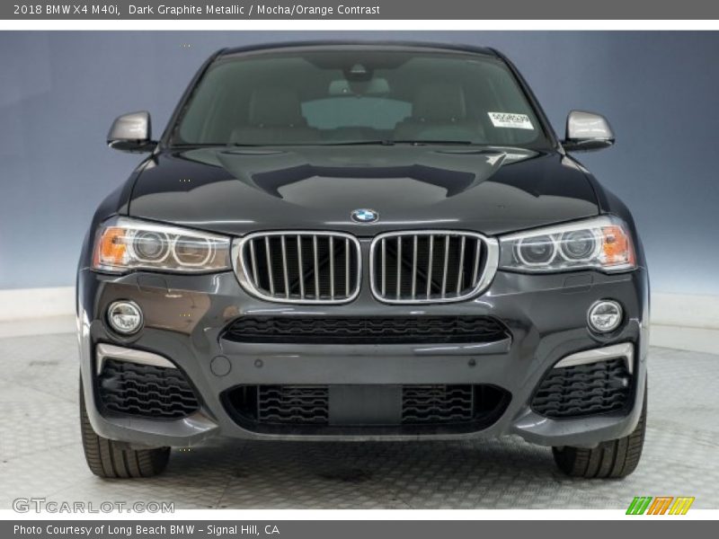 Dark Graphite Metallic / Mocha/Orange Contrast 2018 BMW X4 M40i