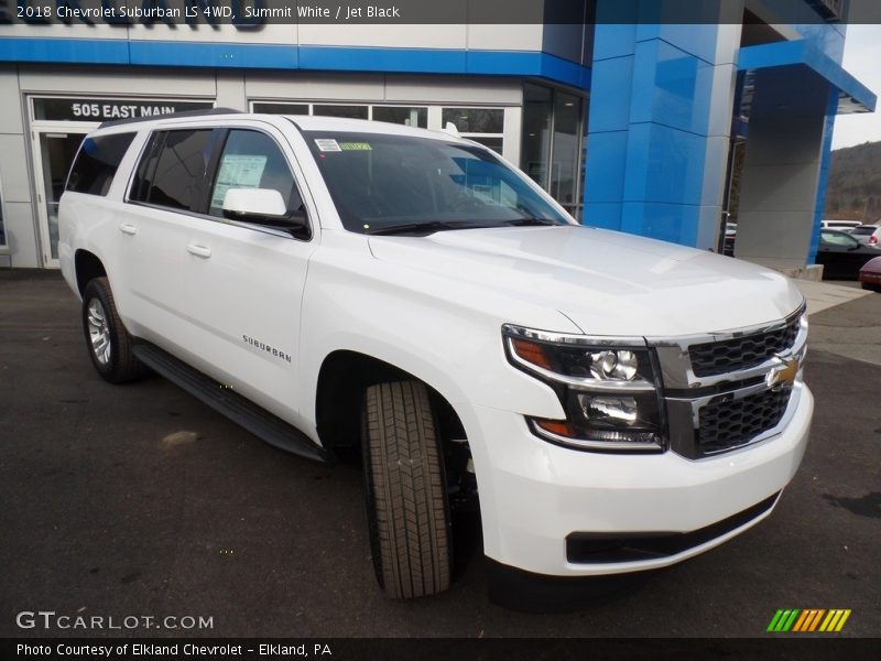 Summit White / Jet Black 2018 Chevrolet Suburban LS 4WD