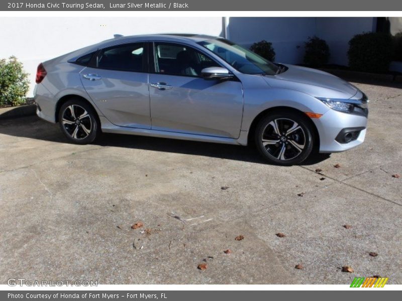 Lunar Silver Metallic / Black 2017 Honda Civic Touring Sedan