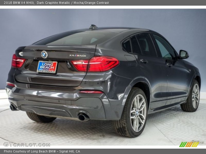 Dark Graphite Metallic / Mocha/Orange Contrast 2018 BMW X4 M40i