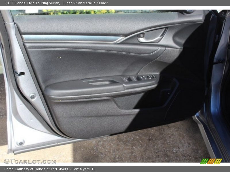 Lunar Silver Metallic / Black 2017 Honda Civic Touring Sedan