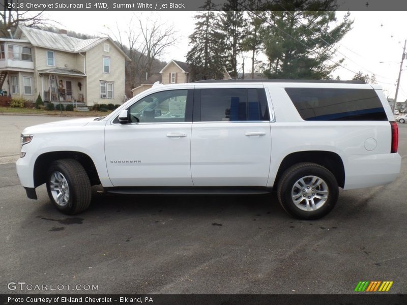 Summit White / Jet Black 2018 Chevrolet Suburban LS 4WD