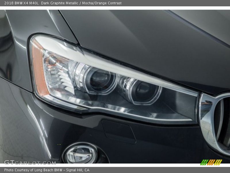 Dark Graphite Metallic / Mocha/Orange Contrast 2018 BMW X4 M40i