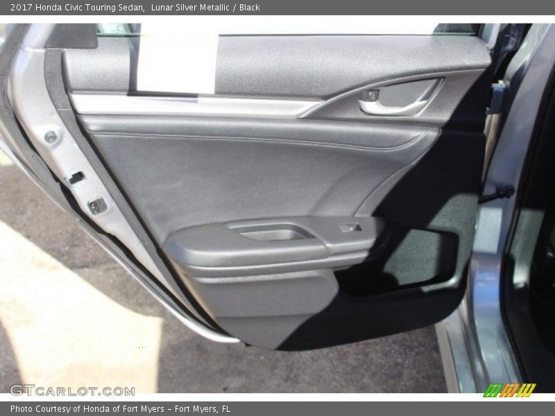 Lunar Silver Metallic / Black 2017 Honda Civic Touring Sedan