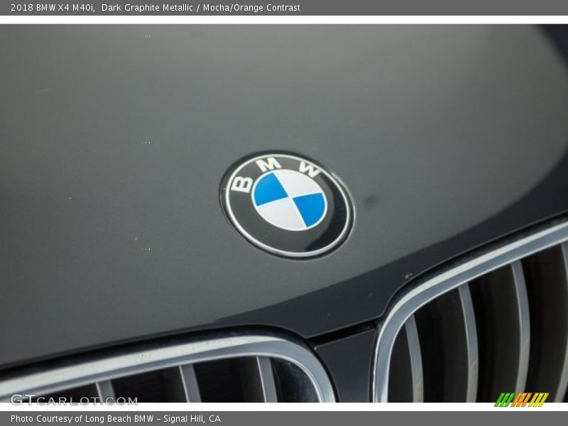 Dark Graphite Metallic / Mocha/Orange Contrast 2018 BMW X4 M40i