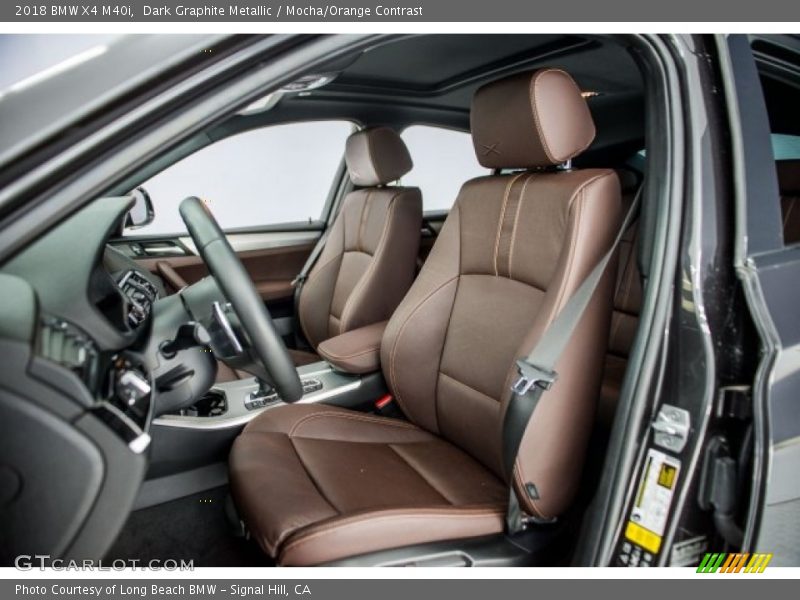  2018 X4 M40i Mocha/Orange Contrast Interior