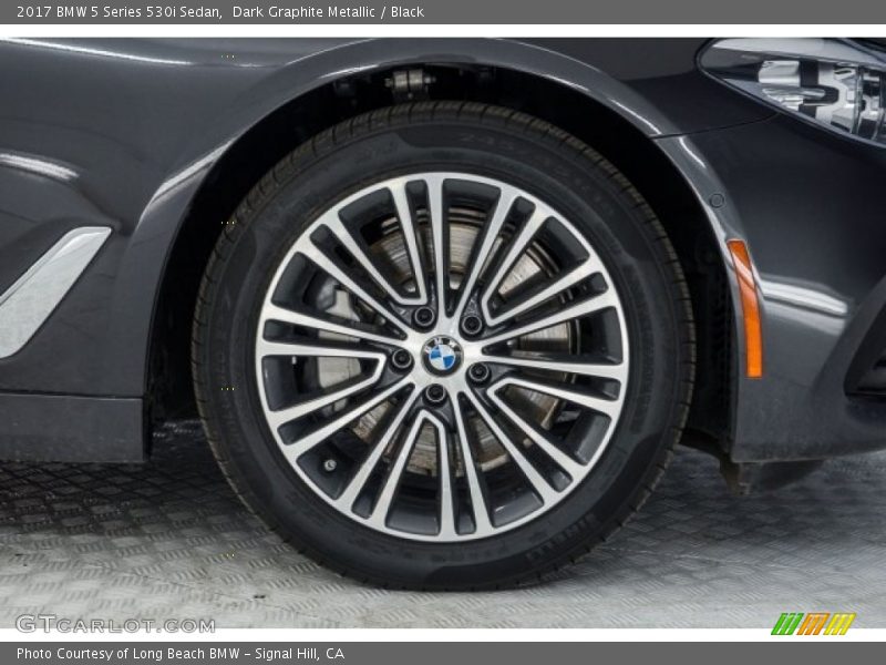 Dark Graphite Metallic / Black 2017 BMW 5 Series 530i Sedan