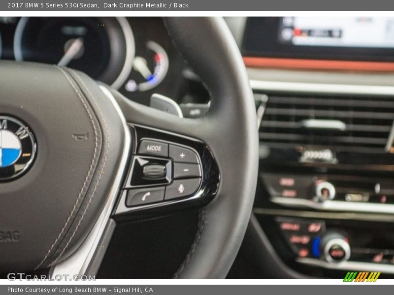 Dark Graphite Metallic / Black 2017 BMW 5 Series 530i Sedan