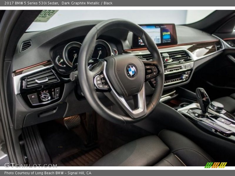 Dark Graphite Metallic / Black 2017 BMW 5 Series 530i Sedan