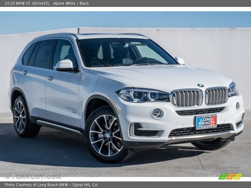 Alpine White / Black 2018 BMW X5 sDrive35i