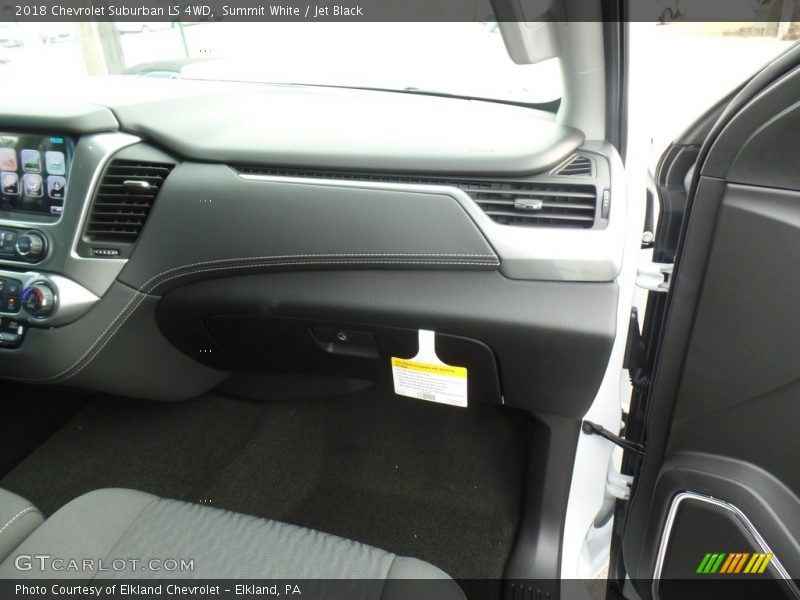 Summit White / Jet Black 2018 Chevrolet Suburban LS 4WD
