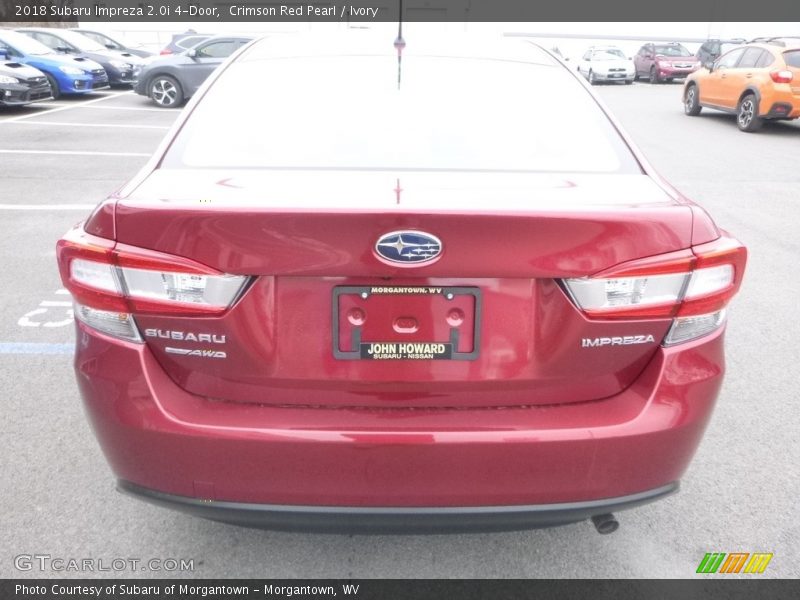 Crimson Red Pearl / Ivory 2018 Subaru Impreza 2.0i 4-Door