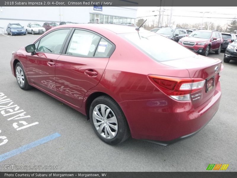 Crimson Red Pearl / Ivory 2018 Subaru Impreza 2.0i 4-Door