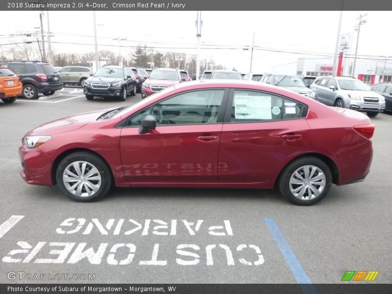 Crimson Red Pearl / Ivory 2018 Subaru Impreza 2.0i 4-Door