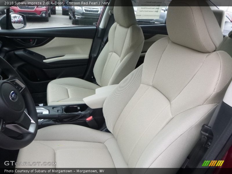 Front Seat of 2018 Impreza 2.0i 4-Door