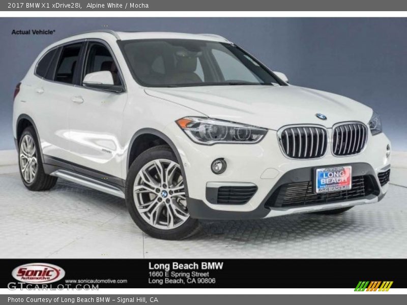 Alpine White / Mocha 2017 BMW X1 xDrive28i