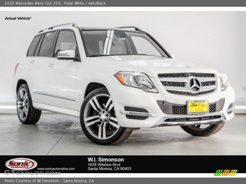 Polar White / Ash/Black 2015 Mercedes-Benz GLK 350