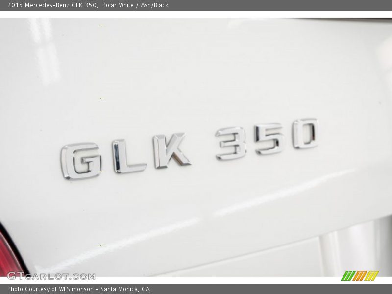 Polar White / Ash/Black 2015 Mercedes-Benz GLK 350
