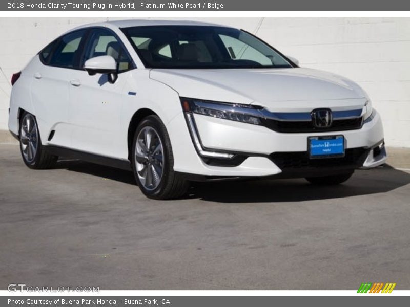 Platinum White Pearl / Beige 2018 Honda Clarity Touring Plug In Hybrid