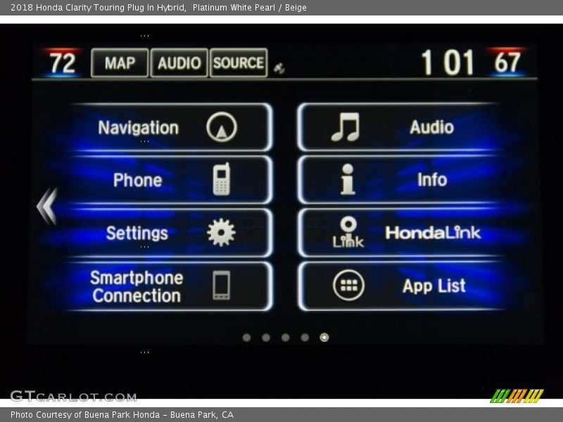 Platinum White Pearl / Beige 2018 Honda Clarity Touring Plug In Hybrid