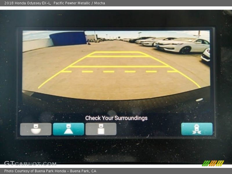 Pacific Pewter Metallic / Mocha 2018 Honda Odyssey EX-L