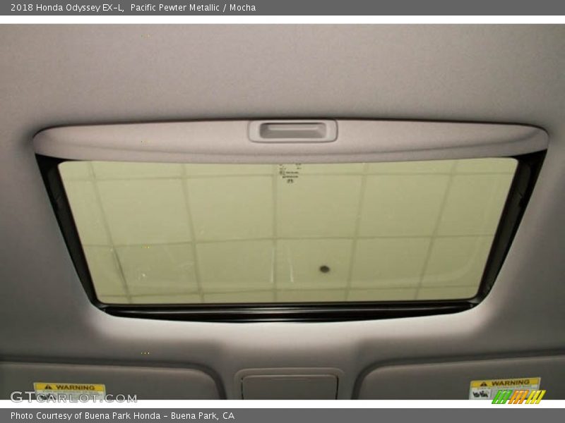 Pacific Pewter Metallic / Mocha 2018 Honda Odyssey EX-L