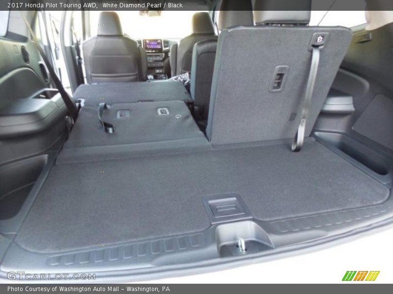 White Diamond Pearl / Black 2017 Honda Pilot Touring AWD