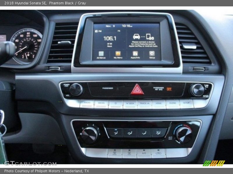 Phantom Black / Gray 2018 Hyundai Sonata SE