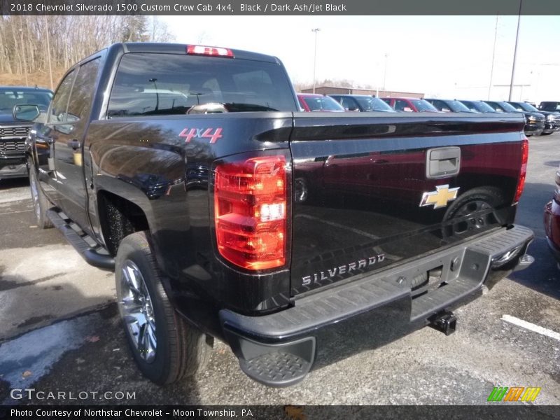 Black / Dark Ash/Jet Black 2018 Chevrolet Silverado 1500 Custom Crew Cab 4x4