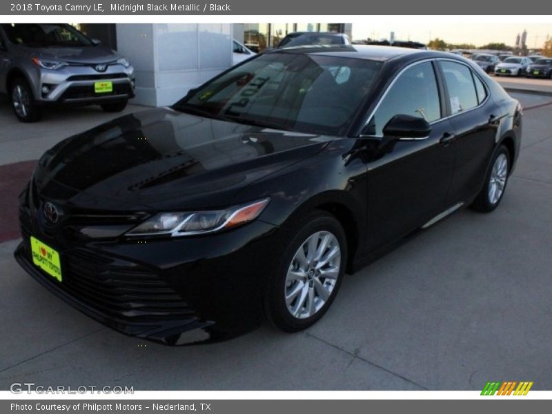 Midnight Black Metallic / Black 2018 Toyota Camry LE