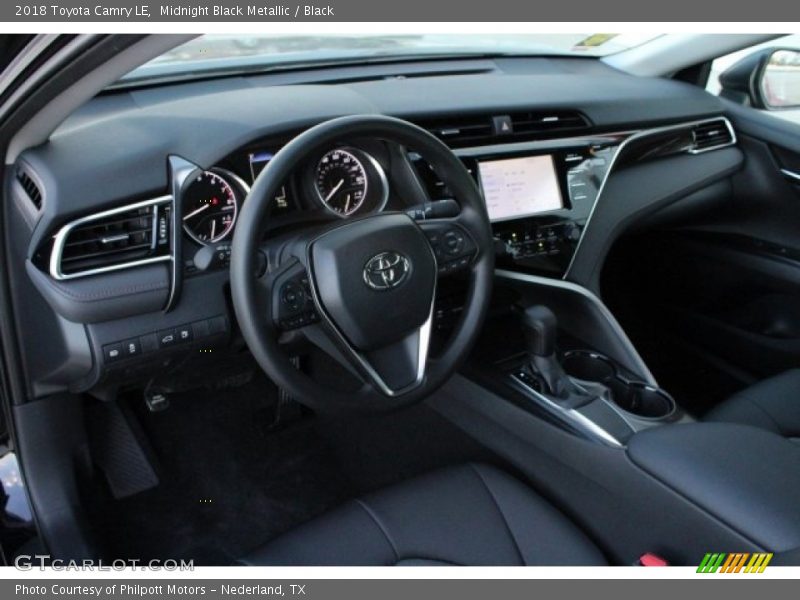 Midnight Black Metallic / Black 2018 Toyota Camry LE