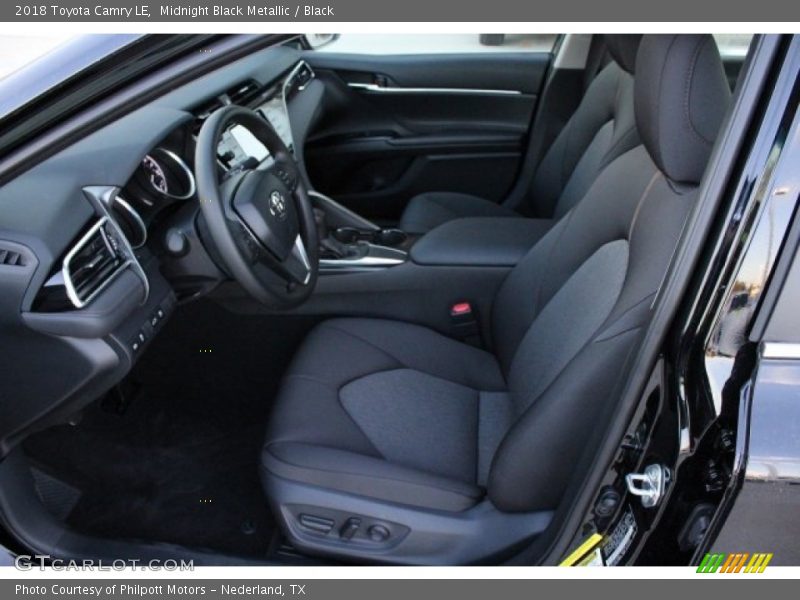Midnight Black Metallic / Black 2018 Toyota Camry LE