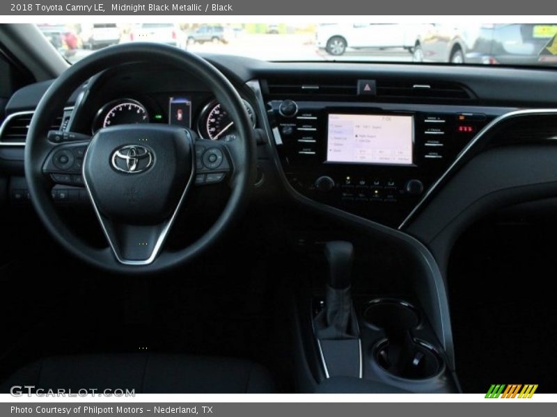 Midnight Black Metallic / Black 2018 Toyota Camry LE