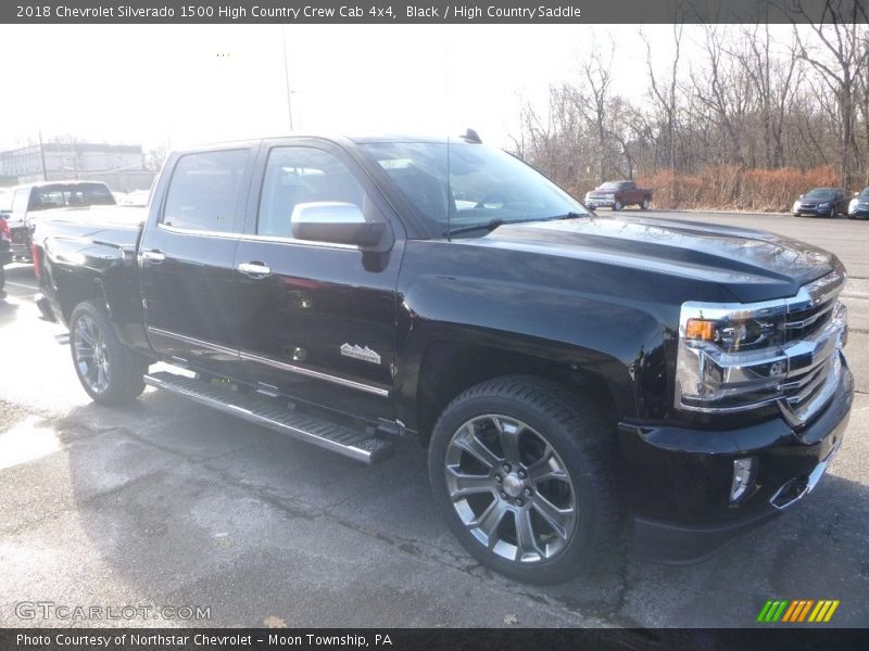 Black / High Country Saddle 2018 Chevrolet Silverado 1500 High Country Crew Cab 4x4