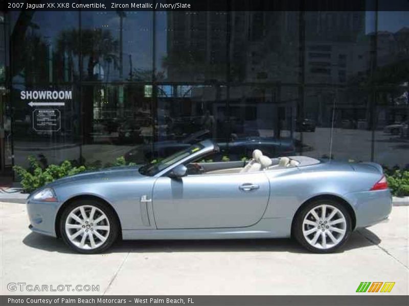 Zircon Metallic / Ivory/Slate 2007 Jaguar XK XK8 Convertible