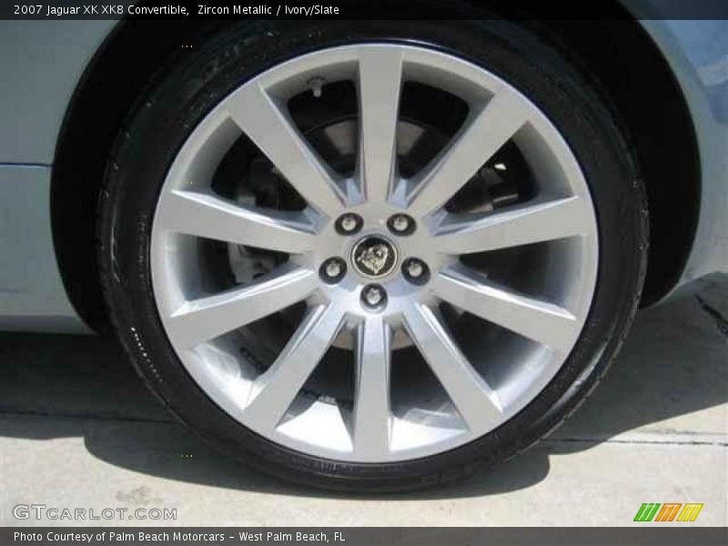 Zircon Metallic / Ivory/Slate 2007 Jaguar XK XK8 Convertible