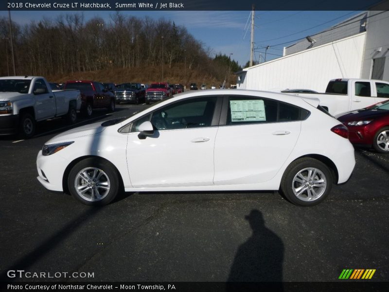 Summit White / Jet Black 2018 Chevrolet Cruze LT Hatchback