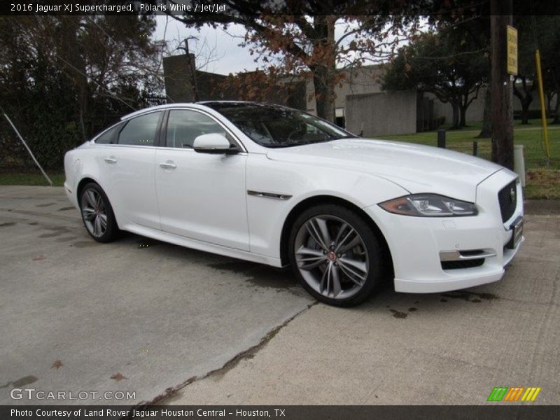 Polaris White / Jet/Jet 2016 Jaguar XJ Supercharged