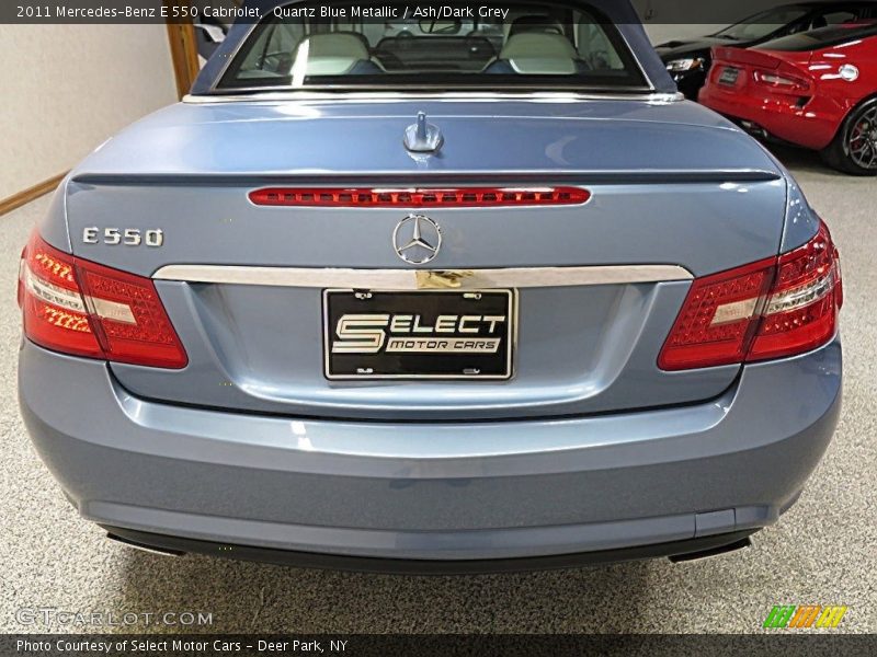 Quartz Blue Metallic / Ash/Dark Grey 2011 Mercedes-Benz E 550 Cabriolet
