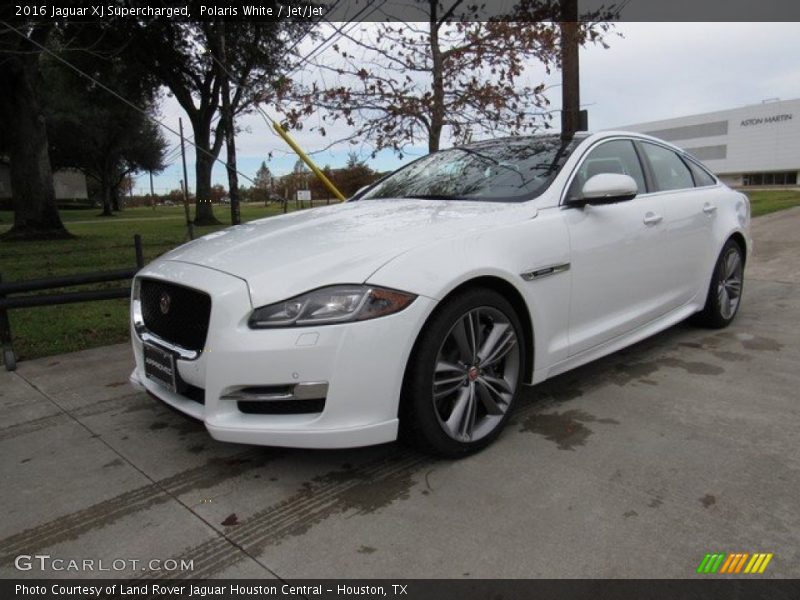 Polaris White / Jet/Jet 2016 Jaguar XJ Supercharged