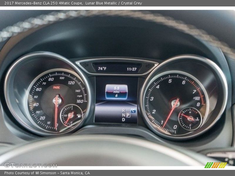 Lunar Blue Metallic / Crystal Grey 2017 Mercedes-Benz CLA 250 4Matic Coupe