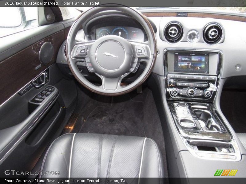 Polaris White / Jet/Jet 2016 Jaguar XJ Supercharged
